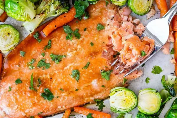 Roasted Salmon with Maple Citrus Butter