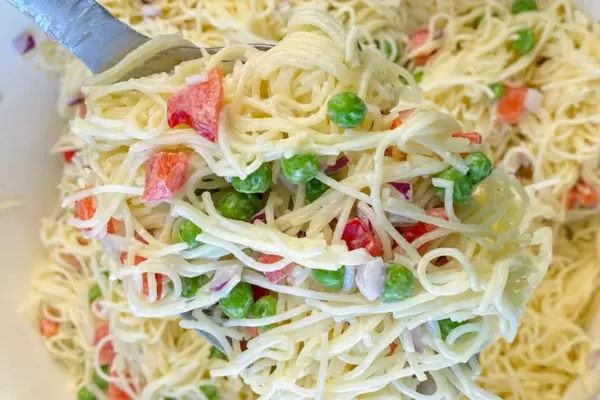 Angel Hair Pasta Coleslaw Recipe