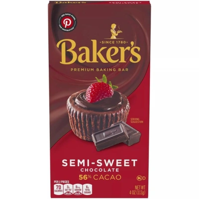 Baker's, Semi Sweet Baking Chocolate Squares