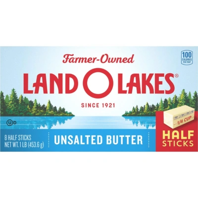 Land O Lakes Unsalted Butter in Half Sticks