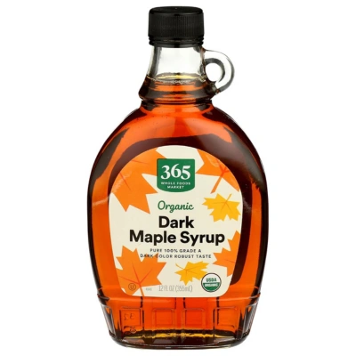 Organic Grade A Dark Maple Syrup