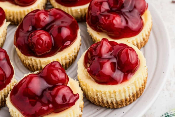 Mini Cherry Cheesecakes