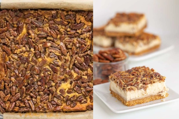 Pecan Pie Cheesecake Bars